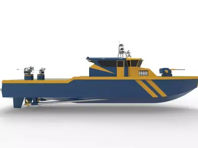 Offshore Patrol Vessel Low-poly 3D model purchase