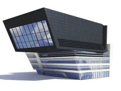 Library Building 3D Model 3D model