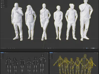  VectorPeople Sixpack 002 rigged 
