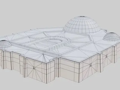 Cantina Tatooine Low-poly 3D model