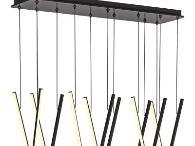 Chute Linear Pendant By Kuzco Lighting 3D model