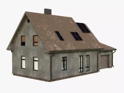 Building 001 Low-poly 3D model