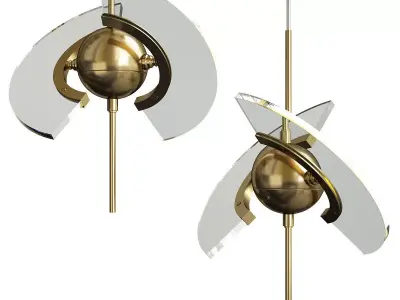 FLY chandelier  Low-poly 3D model