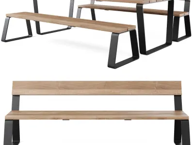 MIO Benches by Furns 3D model