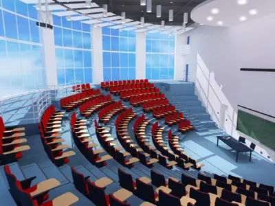 Lecture hall modern 3D model