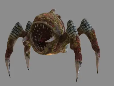 Trap Creature Low-poly 3D model