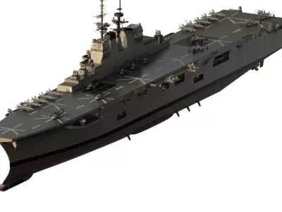 AMPHIBIOUS ASSAUL CARRIER 3D model