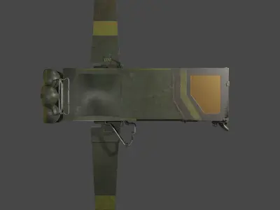 Star Cargo Ship Low-poly 3D model