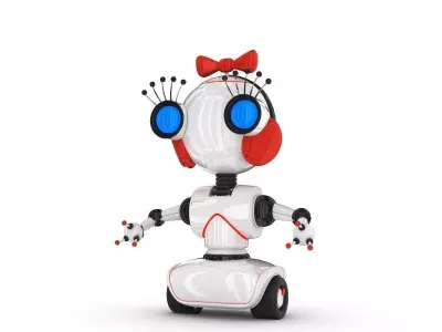 Funny Robot Character 3D model