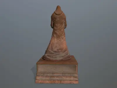 statue lord of rings Low-poly 3D model