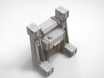 sci-fi Architectural element 11 3D model