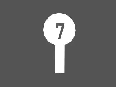 Judges Scorecard v1 012 Low-poly 3D model