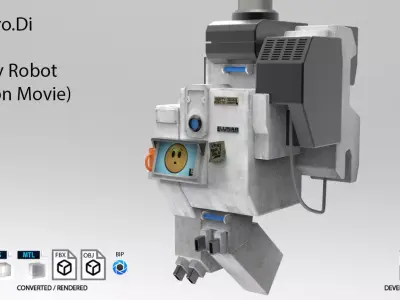 Gerty Robot Moon Movie 3D model