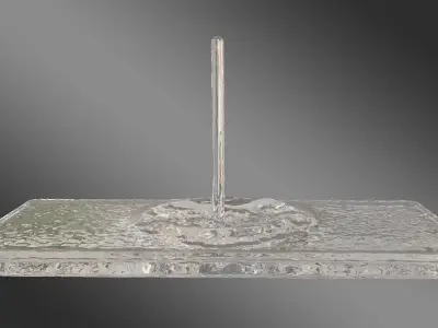 7 Water Drops Collection 3D model