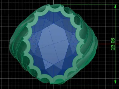 Jewelry ring 219 3D print model purchase