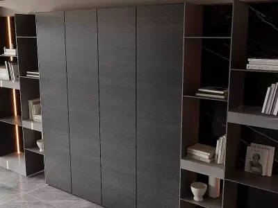 Living room decorative cabinet 3D model