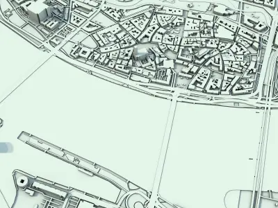 Riga City Latvia 3D print model