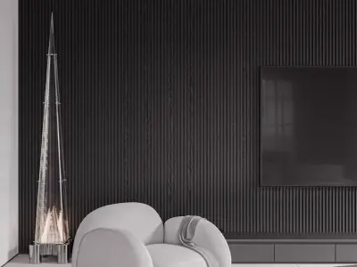 Modern style living room 3D model