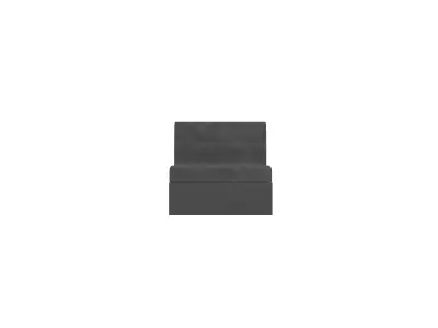 Box Sofa v1 008 Low-poly 3D model