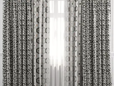 Curtain Set 39 3D model