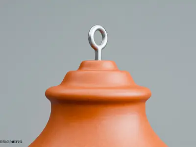 Ceramic Hanging Lantern - Terracotta Lantern 3D model