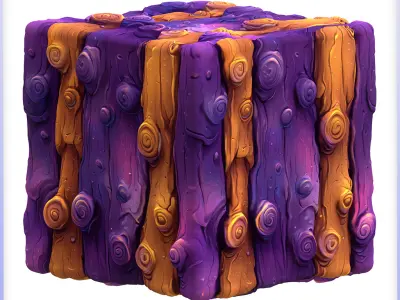 Stylized Wood Seamless Texture Texture 45