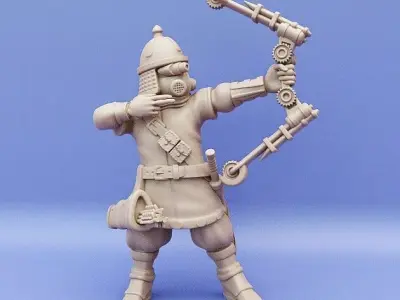Bauzuk Bombard Archers group 3D print model