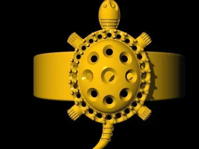 tortoise ring 3dm file 3D print model