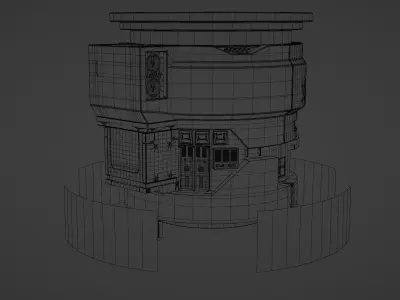 Cyberpunk 2077 TV Hologram 3D model