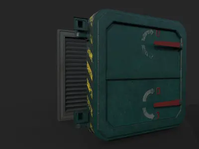 Hermetic Windows Low-poly 3D model