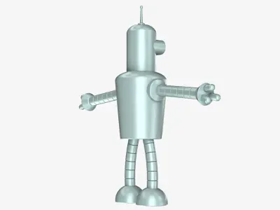 Bender Bending Rodriguez - Rigged 3D model