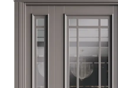 Modern entrance door 21 3D model