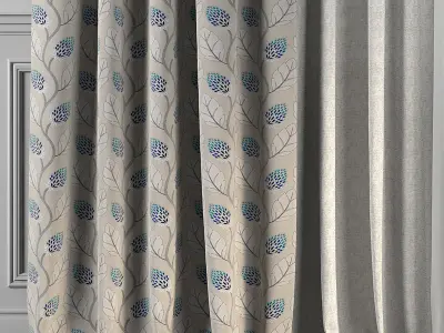 Curtain Set 182 3D model