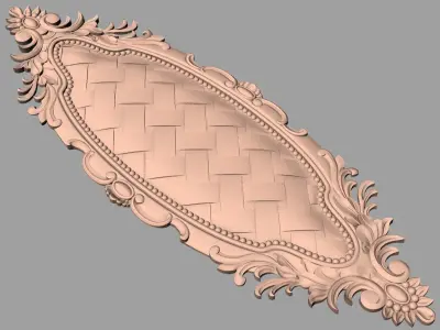 Artcam 3D relief STL models for CNC woodworking E104 3D model