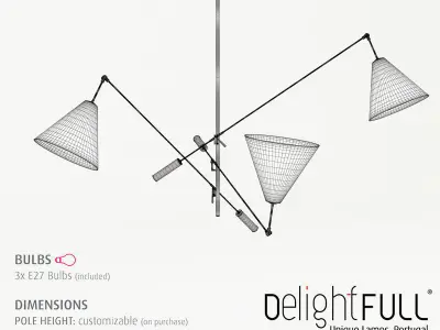 DelightFull Sinatra suspension light 3D model