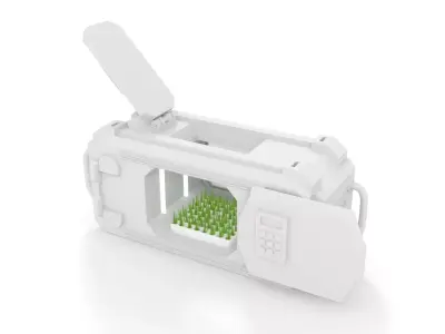 Sci-Fi Lab Hydroponic Science Crate Low-poly 3D model