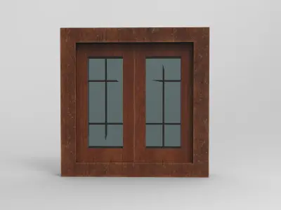 Window lowpoly gaming VR AR  Low-poly 3D model