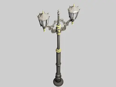 Victorian Lamp Free 3D model