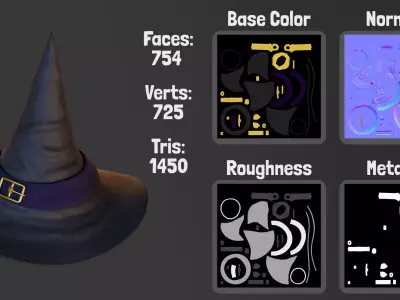 Halloween Pack Low-poly 3D model