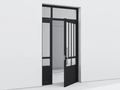 Aluminium door 198 3D model