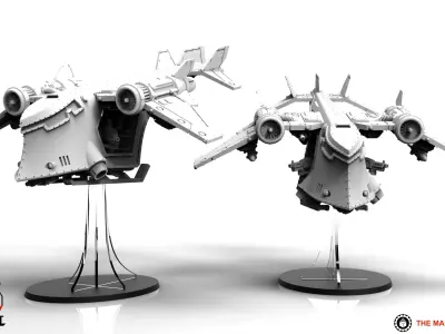 Feudal Guard - Gunship 3D print model