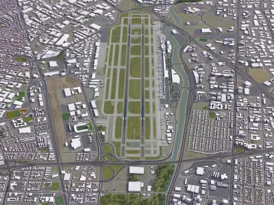 San Jose - Airport - SJC Low-poly 3D model