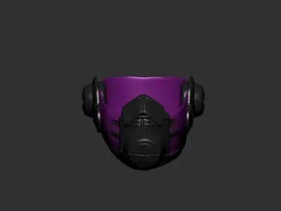 helmet high poly sculpt 3d printable  3D model 151