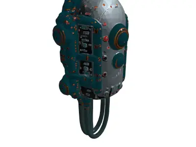 SciFi Floating Robot Drone 3D Model Low-poly 3D model