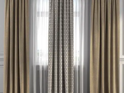 Curtain Set 249 3D model