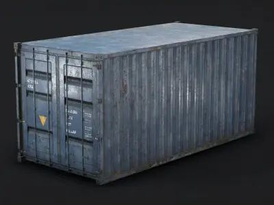 Container Low Poly shipping Low-poly 3D model
