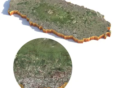 Jeju South Korea 3D model