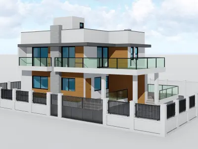 Two Story House 2 3D model
