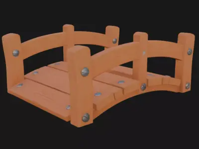 Cartoony Bridge 3d Model 3D model