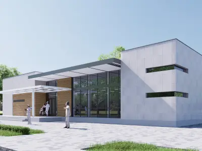 hospital Low-poly 3D model